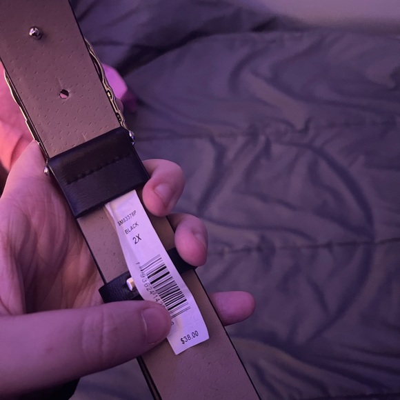 Steve Madden silver logo buckle belt - Picture 3 of 3